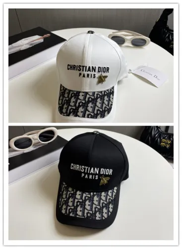 Dior Classic Logo Embroidered Baseball Hat Versatile Couple Sunshade Hat