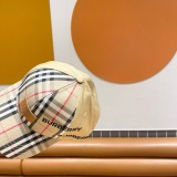 Burberry Couple British Sunshade Baseball Hat Spliced Casual Hat
