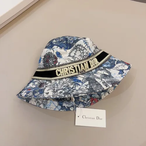 Dior Fashion Printed Fisherman Hat Couple Sunshade Hat