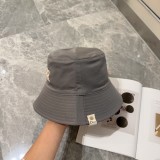 Dior New Personalized Double sided Full Print Logo Fisherman Hat Versatile Embroidered Sun Protection Hat