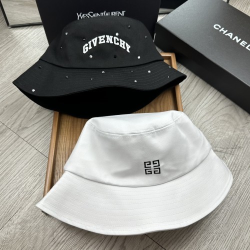 Givenchy Embroidered Fisherman Hat Unisex Fashion Rhinestone Sun Hat