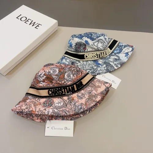 Dior Fashion Printed Fisherman Hat Couple Sunshade Hat