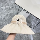 Loewe Small Fragrant Wind Large Edge Folding Sunshade Fisherman Hat