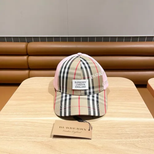Burberry Couple British Sunshade Baseball Hat Spliced Casual Hat