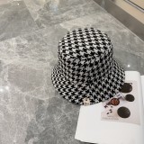 Dior New Personalized Double sided Full Print Logo Fisherman Hat Versatile Embroidered Sun Protection Hat