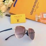 Louis Vuitton Metal Double Beam Polarized Sunglasses Men's Toad Mirror