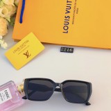 Louis Vuitton Square Personalized Narrow Frame Flat Long Box Sunglasses