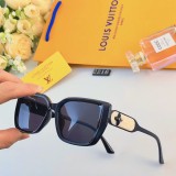 Louis Vuitton Square Personalized Narrow Frame Flat Long Box Sunglasses