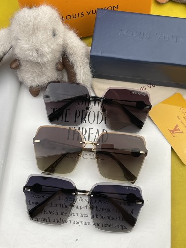 Louis Vuitton Versatile Trendy Square Frame Sunglasses