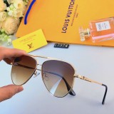 Louis Vuitton Fashion Double Beam Large Frame Sunglasses UV Resistant Driving Mirror Pilot Toad Mirror