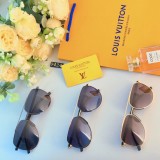 Louis Vuitton Metal Double Beam Polarized Sunglasses Men's Toad Mirror