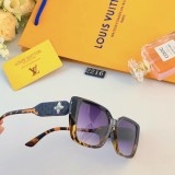 Louis Vuitton Square Personalized Narrow Frame Flat Long Box Sunglasses