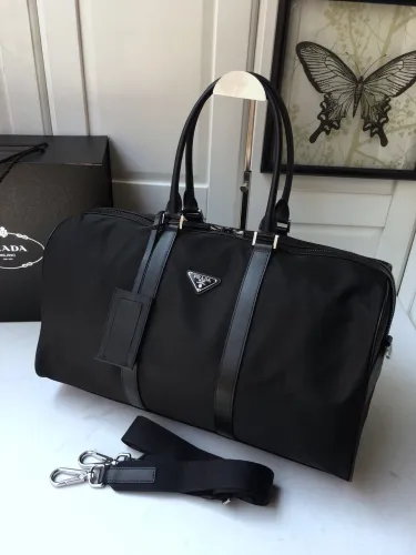 Prada Fashion Simplicity Hangbag Traveling Bag 1V19S Size：48*26*16.5CM