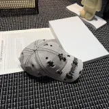 Chrome Hearts Embroidered Baseball Hat Washed Versatile Duck Tongue Hat