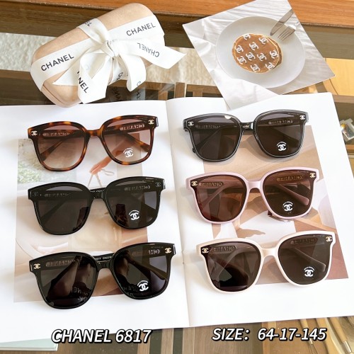 Chanel Fashion Logo Sunglasses Size：64-17-145