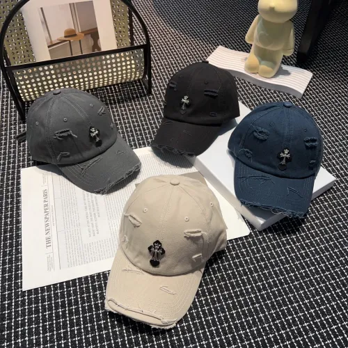 Chrome Hearts Retro Cross Baseball Hat Unisex Perforated Sun Protection Hat