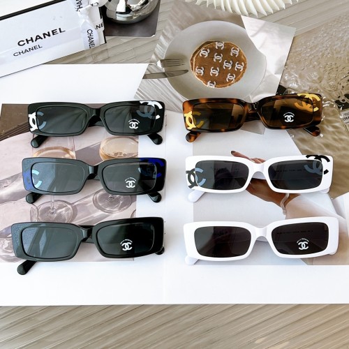 Chanel Fashion Double C Big Logo Sunglasses Size：54-18-145