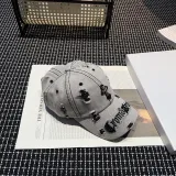 Chrome Hearts Embroidered Baseball Hat Washed Versatile Duck Tongue Hat