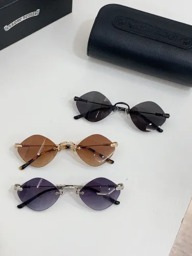 Chrome Hearts Personalized Fashion Frameless Sunglasses Size: 56-14-146