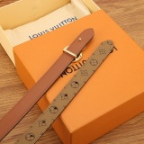 Louis Vuitton Fashion Trio Double Sided Belt 20MM