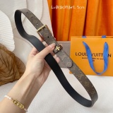 Louis Vuitton Classic Print Belt 25MM