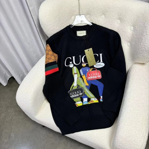 Gucci Unisex Fashion New Logo Knitted Long Sleeve Pullover