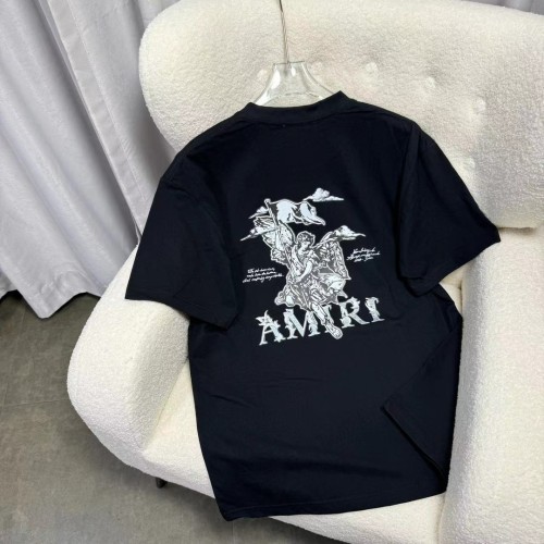 Amiri Simple Fashion Short Sleeve Unisex Casual Street T-shirt