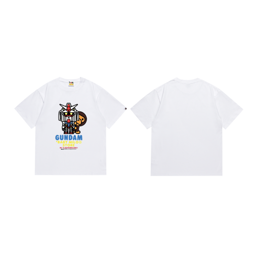 BAPE/A/Bathing Ape High Street Printed T-shirt Unisex Loose Cotton Short Sleeves