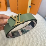 Louis Vuitton Fashion Camo Plaid Belt 40MM