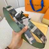 Louis Vuitton Fashion Camo Plaid Belt 40MM