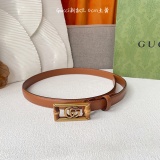 Gucci Fashion Square Buckle Belt 20MM