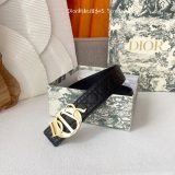 Dior Classic Embossed Belt 35MM