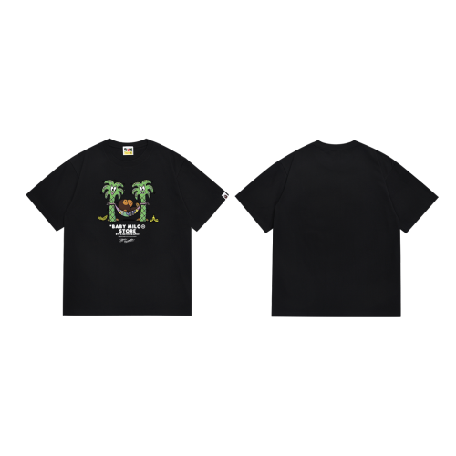 BAPE/A/Bathing Ape High Street Cartoon Print T-shirt Couple Casual Cotton Short Sleeves