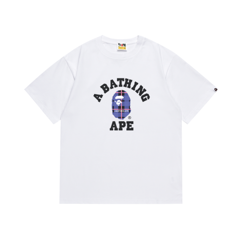 BAPE/A/Bathing Ape Classic Letter Print Short Sleeve Fashion High Street Casual T-shirt