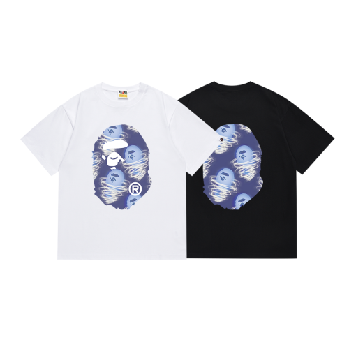 BAPE/A/Bathing Ape High Street Printed Short Sleeve Unisex Casual Versatile T-shirt