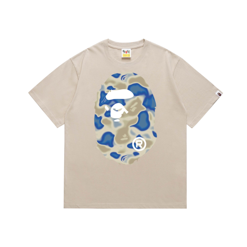 BAPE/A/Bathing Ape High Street Camo Print Short Sleeve Couple Cotton Casual T-shirt