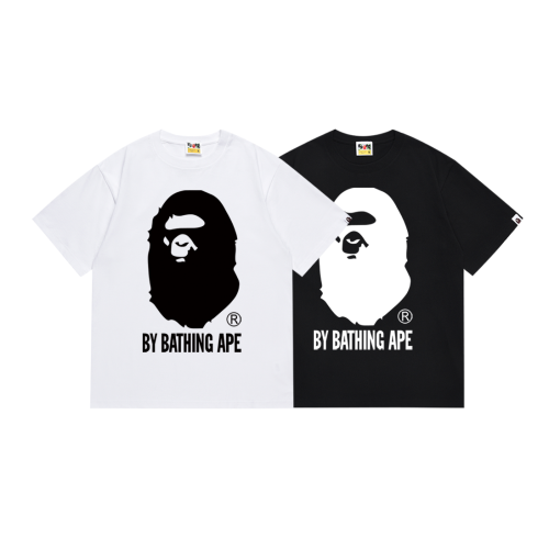 BAPE/A/Bathing Ape Classic Printed Short Sleeve Unisex Casual Versatile T-shirt