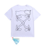 Off White Fashion Classic Logo Printed T-shirt Casual Simple Short Sleeve