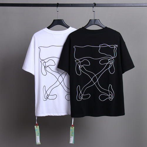 Off White Fashion Classic Logo Printed T-shirt Casual Simple Short Sleeve