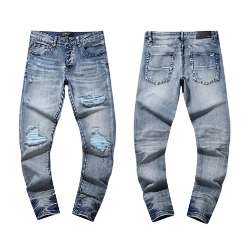 Amiri Fashion Distressed Washed Jeans Men's Street Casual Pants