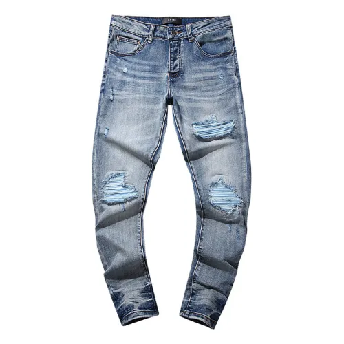 Amiri Fashion Distressed Washed Jeans Men's Street Casual Pants