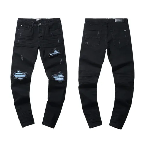 Amiri Fashion Ripped Jeans Men's Casual Street Retro Pants