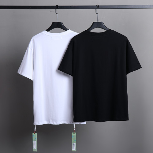 Off White Fashion Classic Letters Short Sleeve Unisex Casual Cotton T-shirt