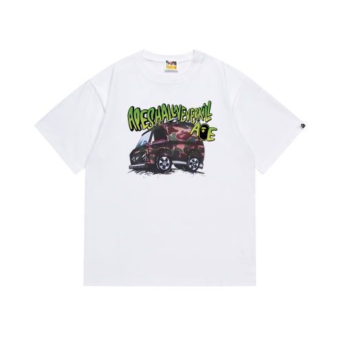 BAPE/A/Bathing Ape High Street Fashion Print Short Sleeve Unisex Casual T-shirt