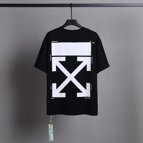 Off White Man And Woman Kissing Printed T-shirt Casual Street Short Sleeve