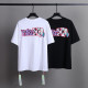 Off White Fashion Multicolor Letters Printed Short Sleeve Unisex Casual Cotton T-shirt