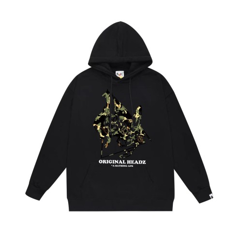 BAPE/A/Bathing Ape x UNKLE Logo Printed Hoodie Unisex Casual Loose Sweatshirt