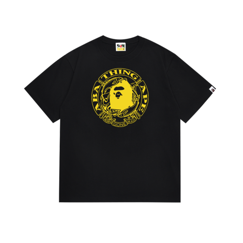 BAPE/A/Bathing Ape Fashion Printed Short Sleeve Unisex Casual T-shirt