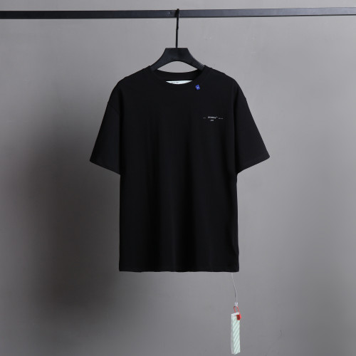 Off White Fashion Black Casual Cotton T-shirt