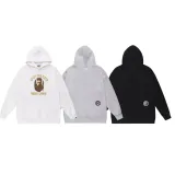 BAPE/A/Bathing Ape x OVO Letter Pattern Hoodie Unisex Loose Versatile Sweatshirt